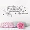 Wall Stickers, Home Decorations for Living Room, Family 'Where Life Begins & Love Never Ends', Multicolor Letter Wall Decor, Vinyl, Custom Style, Matte Finish